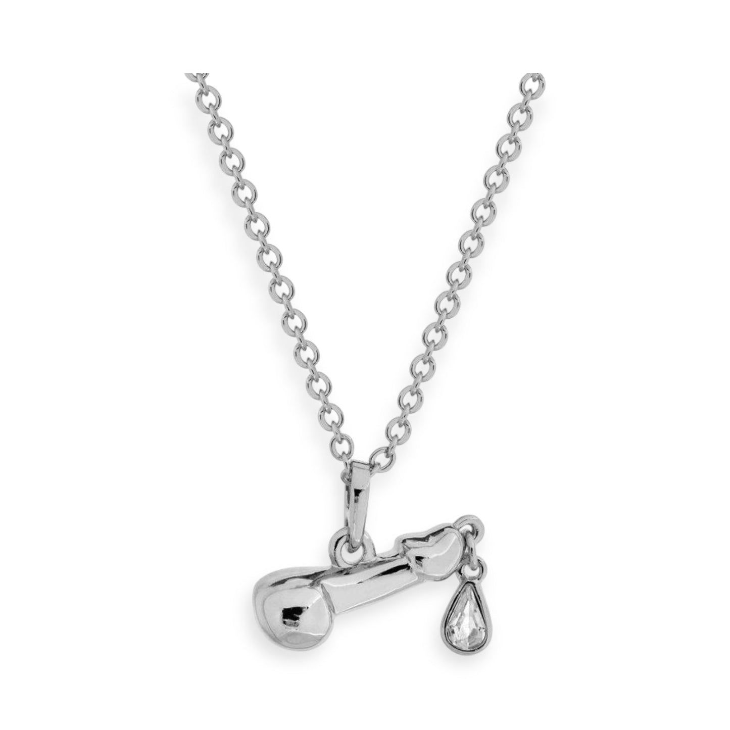 Dripping Diamond Penis Dick Dih Pendant Gold & Silver (2 colors)