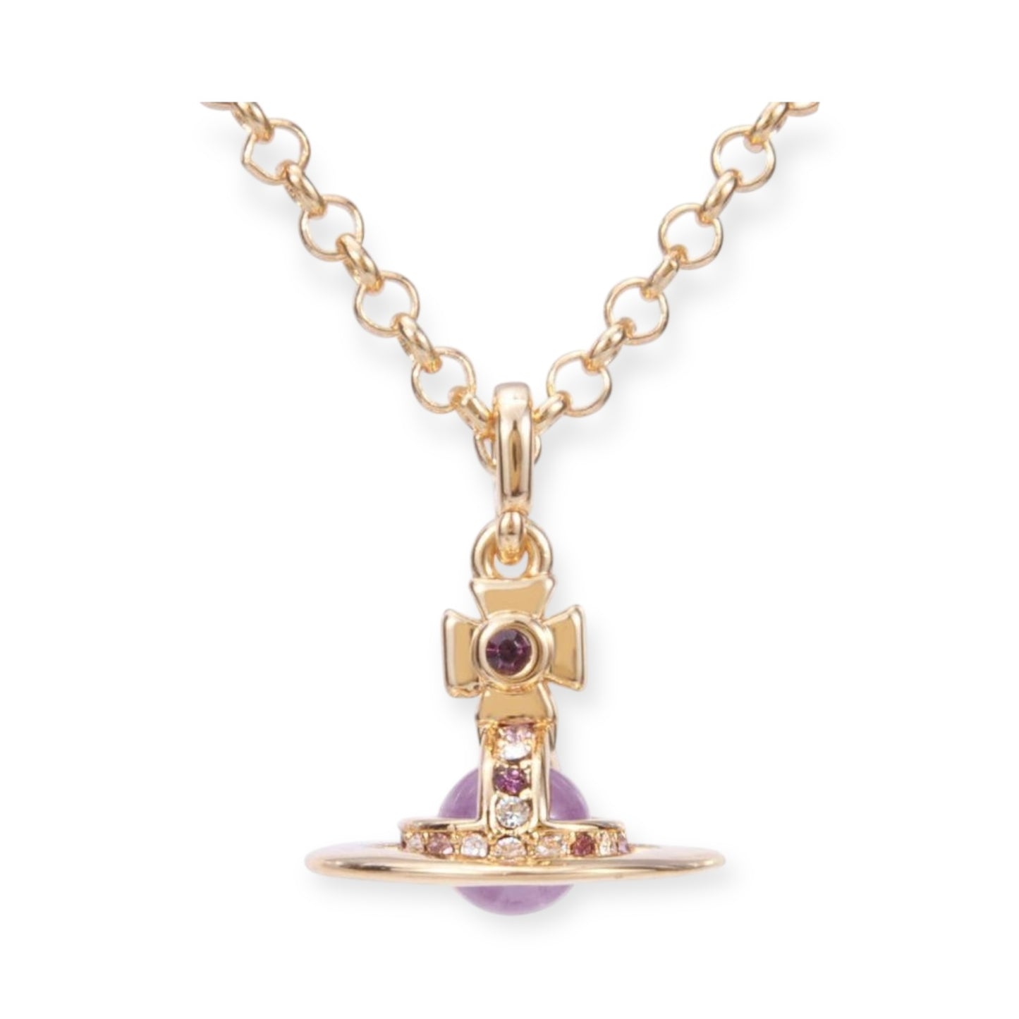 6MM Petite Saturn Orb Pendant Necklace (25 Colors)