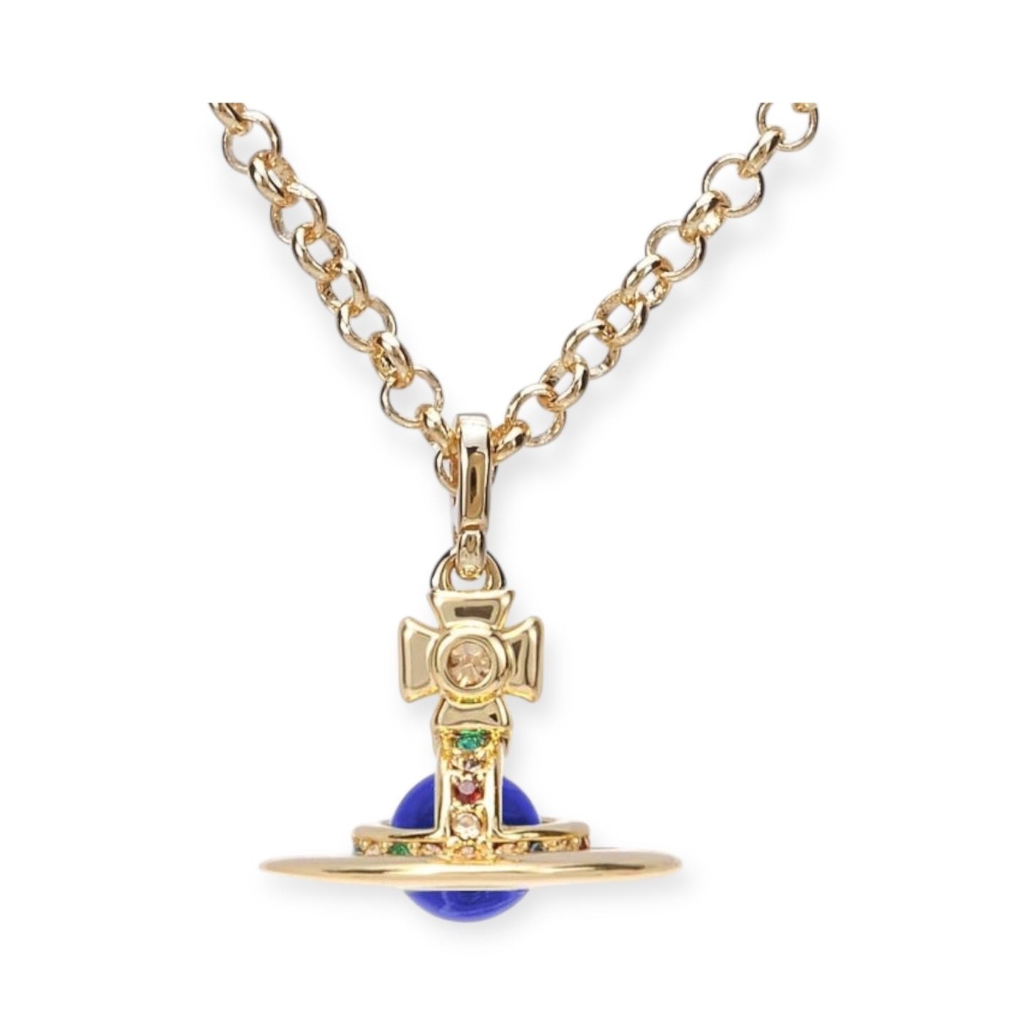 6MM Petite Saturn Orb Pendant Necklace (25 Colors)