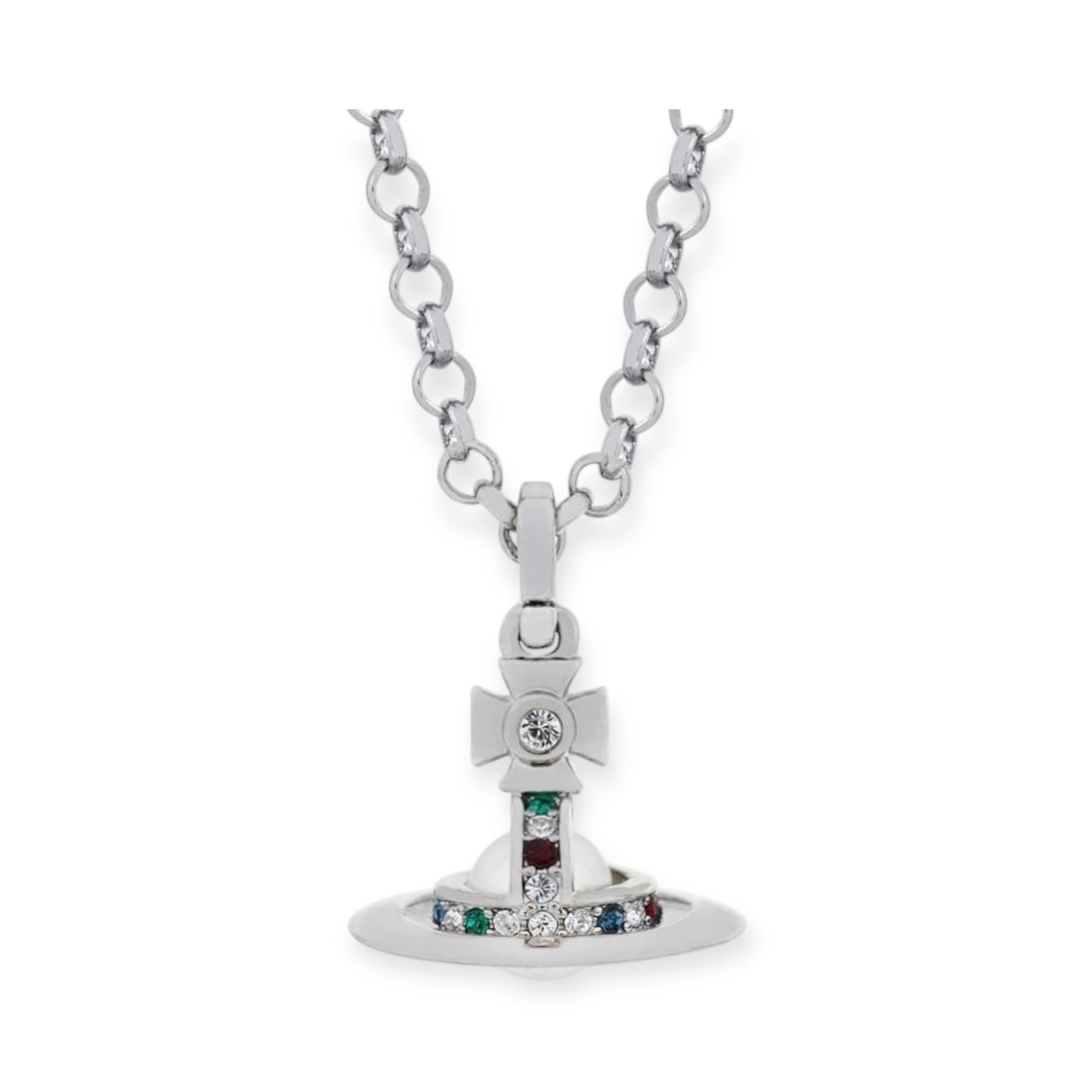 6MM Petite Saturn Orb Pendant Necklace (25 Colors)