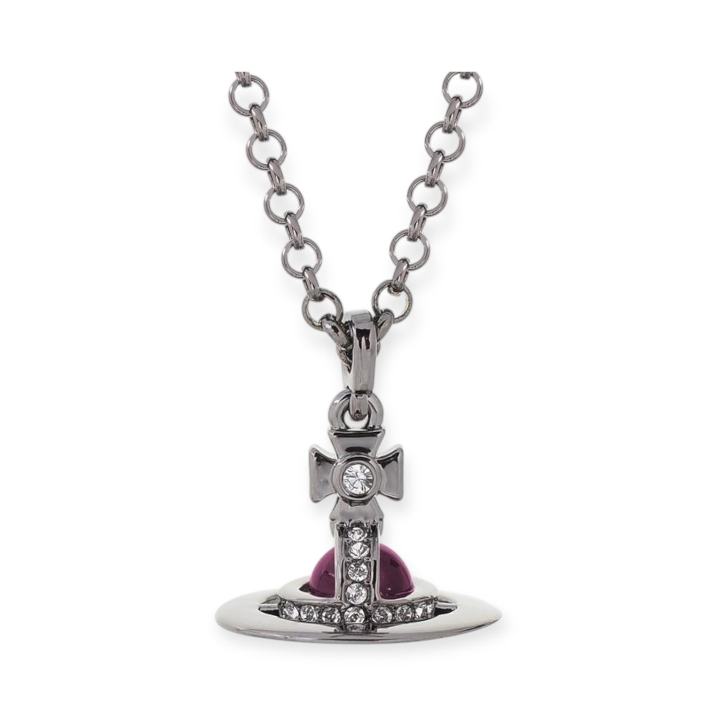 6MM Petite Saturn Orb Pendant Necklace (25 Colors)