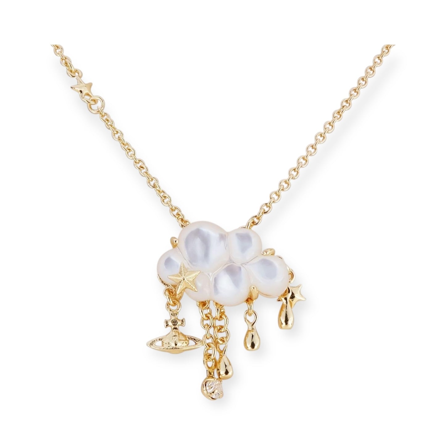 Rain Cloud Charm Pendant Necklace (2 Colors)