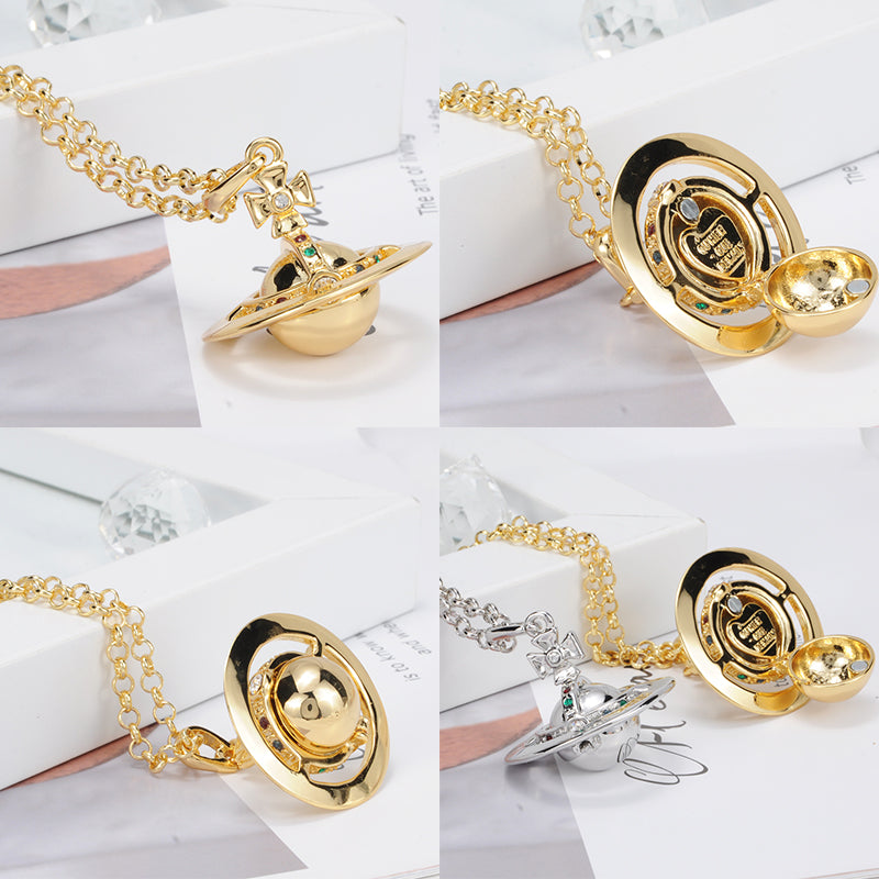 Opening Locket Orb 20MM Pendant Necklace Gold & Silver (2 colors)