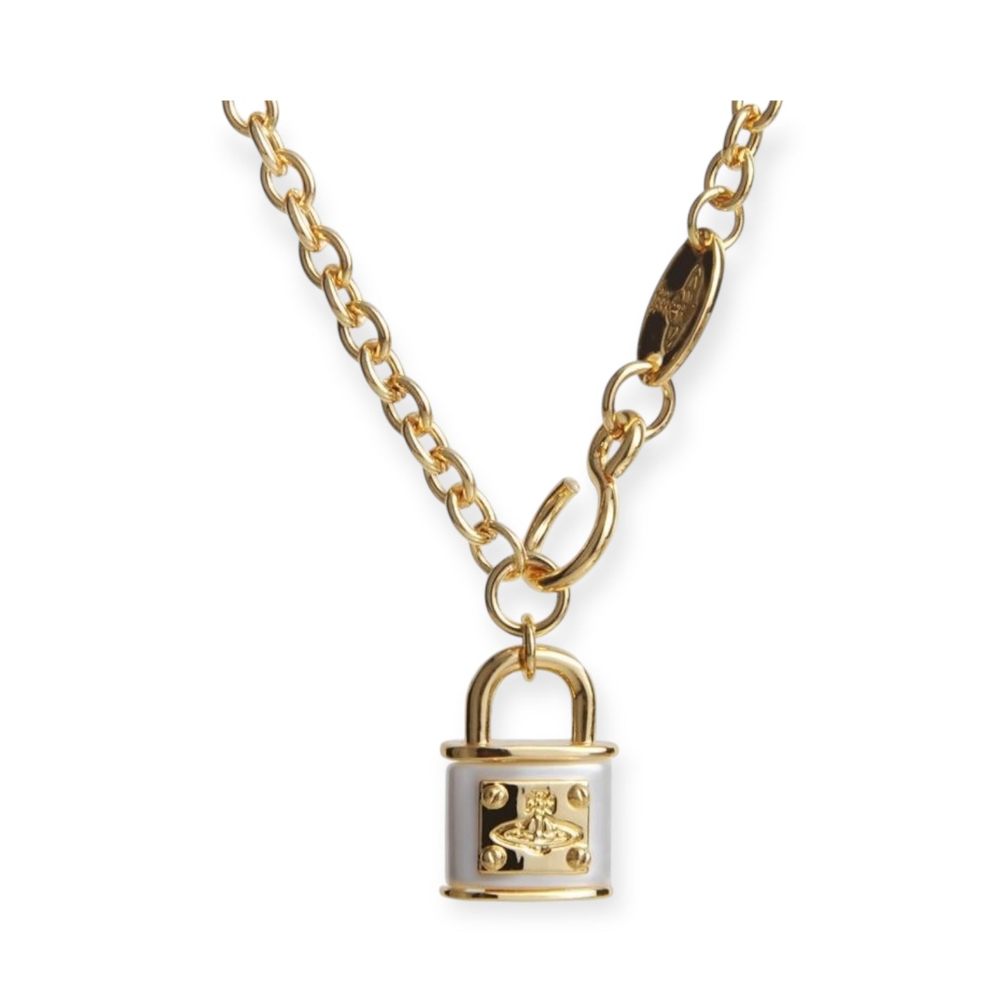 Rens Lock Locket Padlock Pendant Necklace (4 Colors)