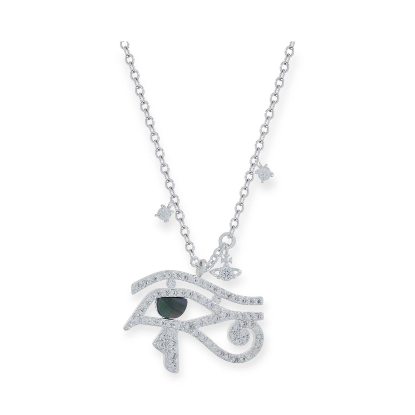Eye of Horus Design Mini Orb Gold & Silver Necklace (2 Colors)