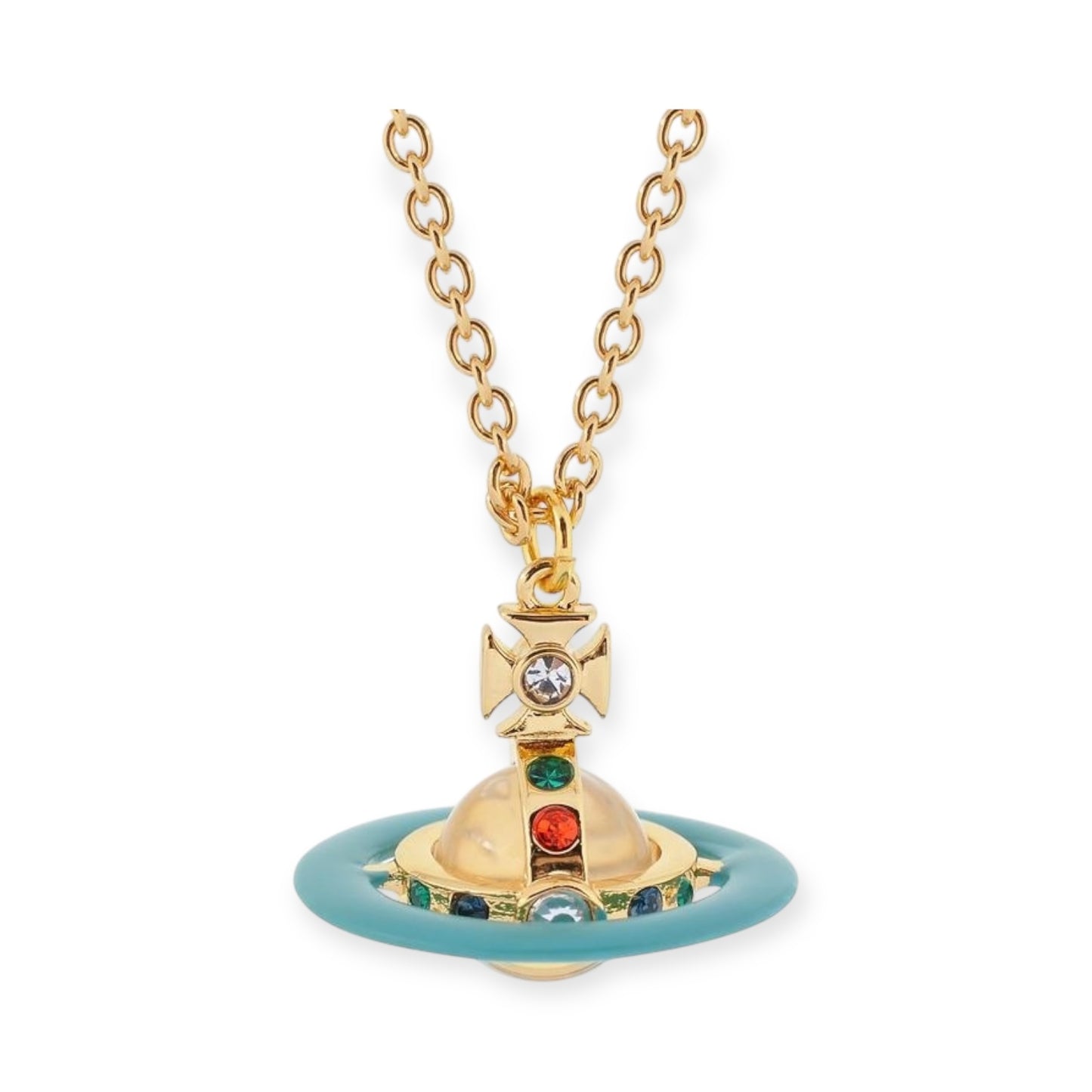 Colorful Gem 10MM 3D Abstract Orb Pendant Necklace (5 Colors)