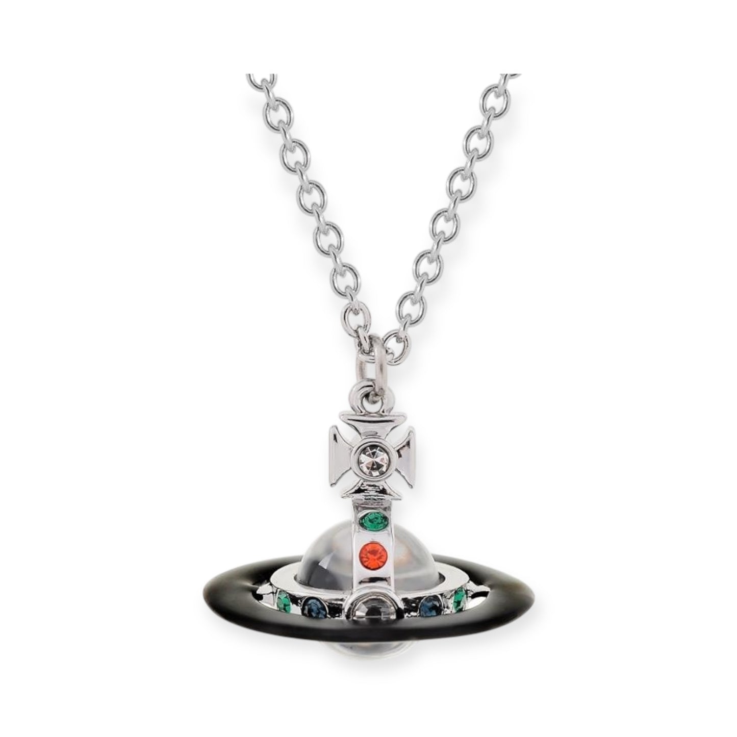 Colorful Gem 10MM 3D Abstract Orb Pendant Necklace (5 Colors)