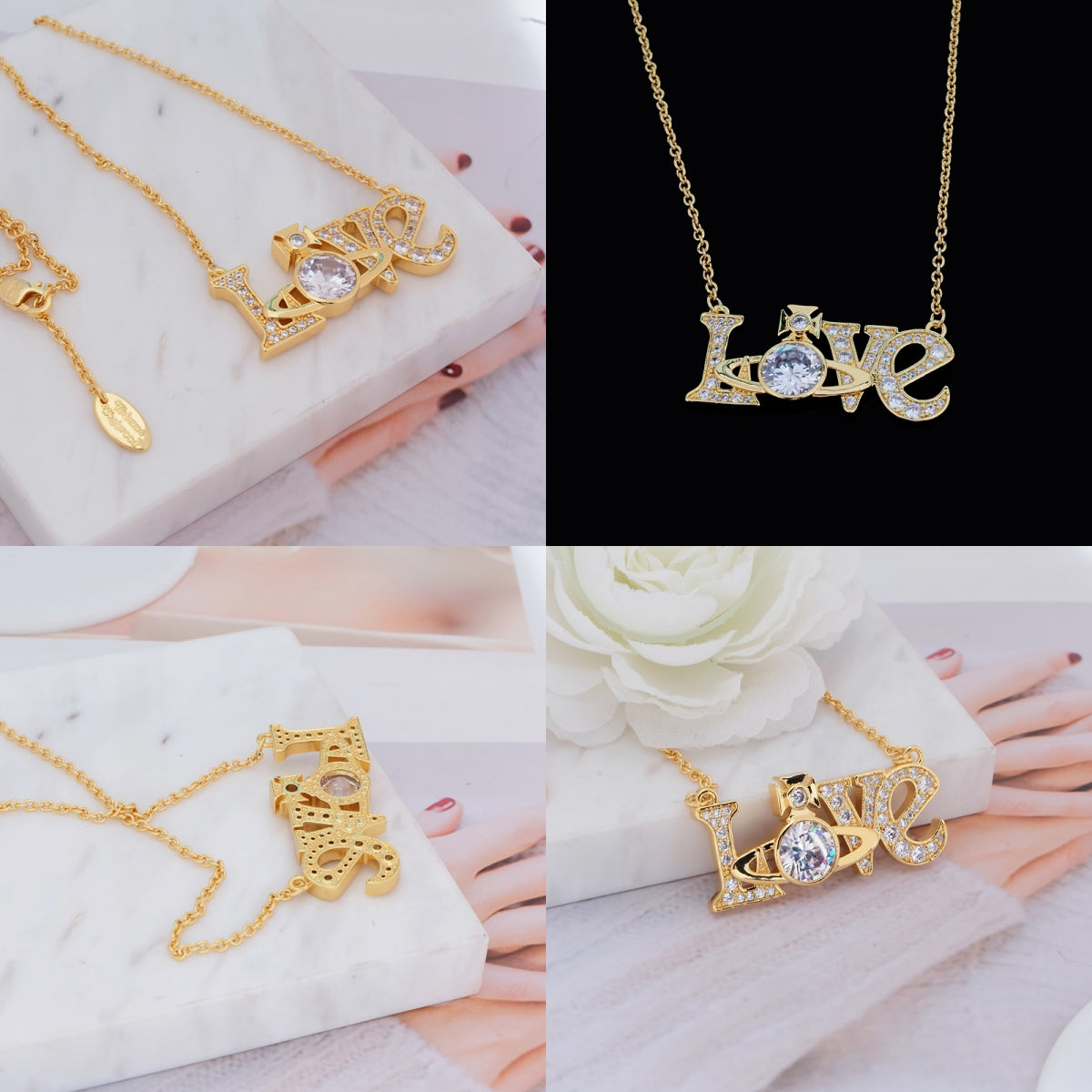 Love Orb Statement Necklace (3 colors)