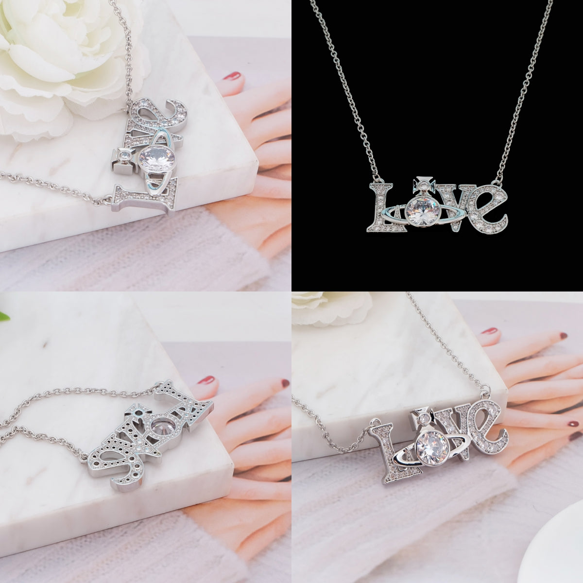 Love Orb Statement Necklace (3 colors)