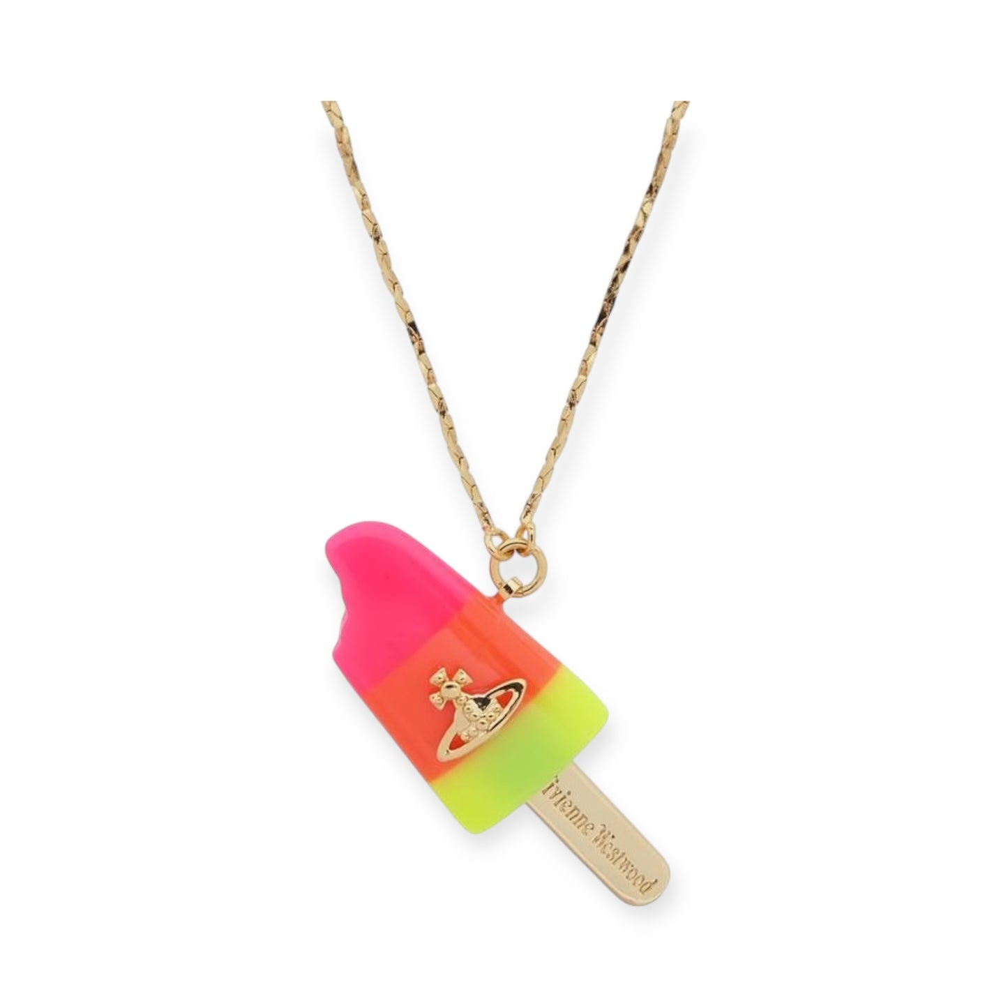 Ice Cream Lolly Colorful Orb Pendant Necklace