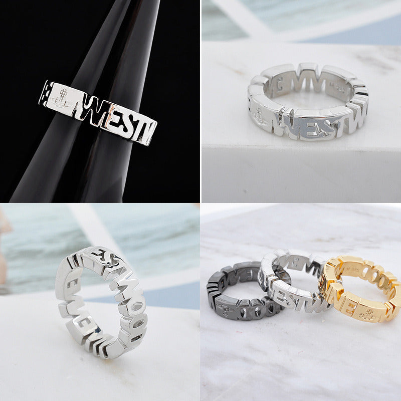 Spellout Statement Ring (3 colors)