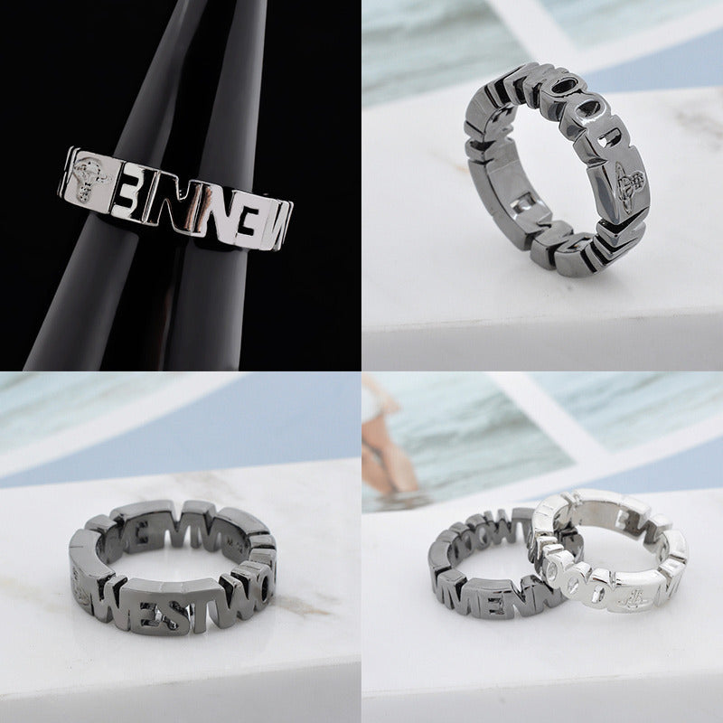 Spellout Statement Ring (3 colors)