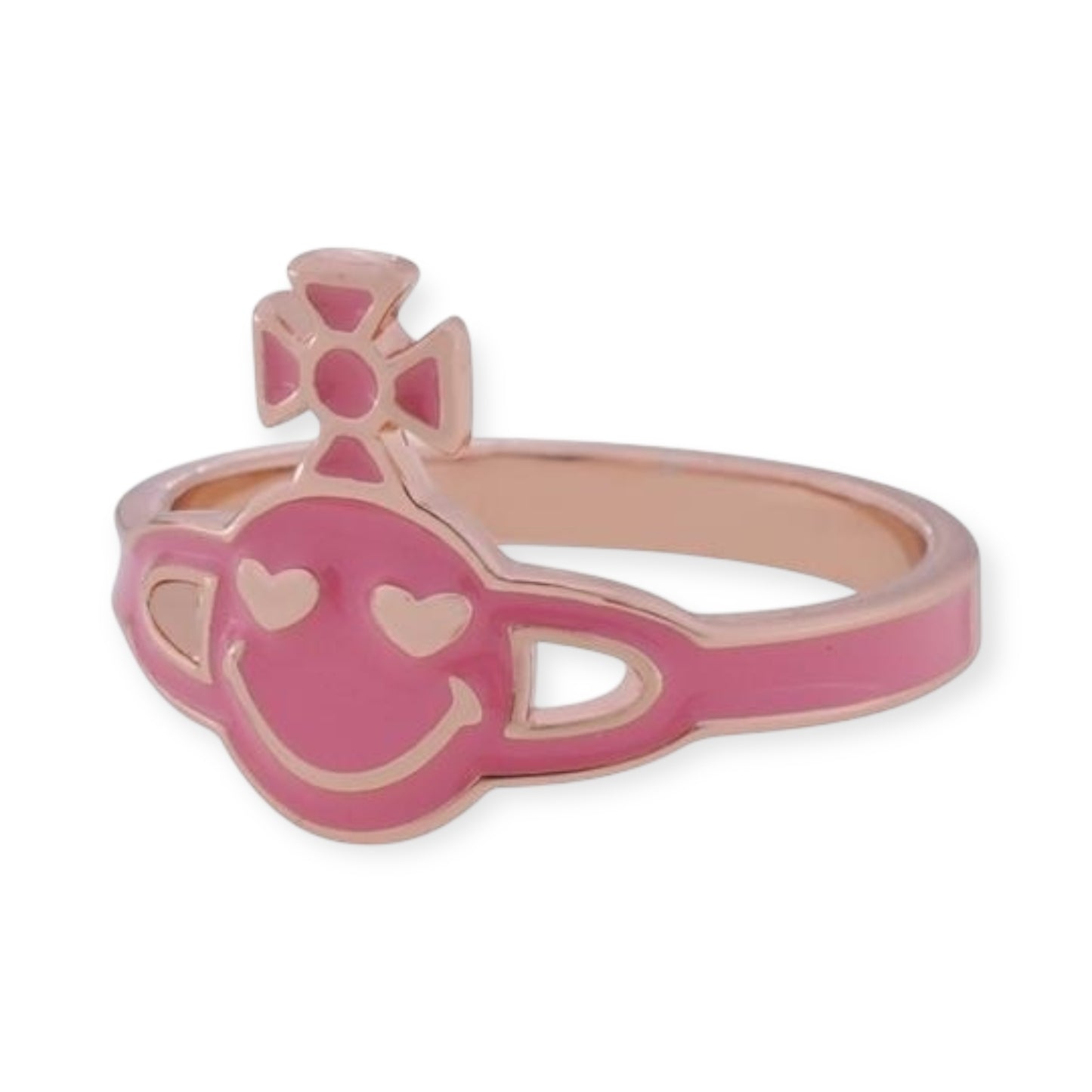 Smiley Face Heart Eyes Ring (3 colors)