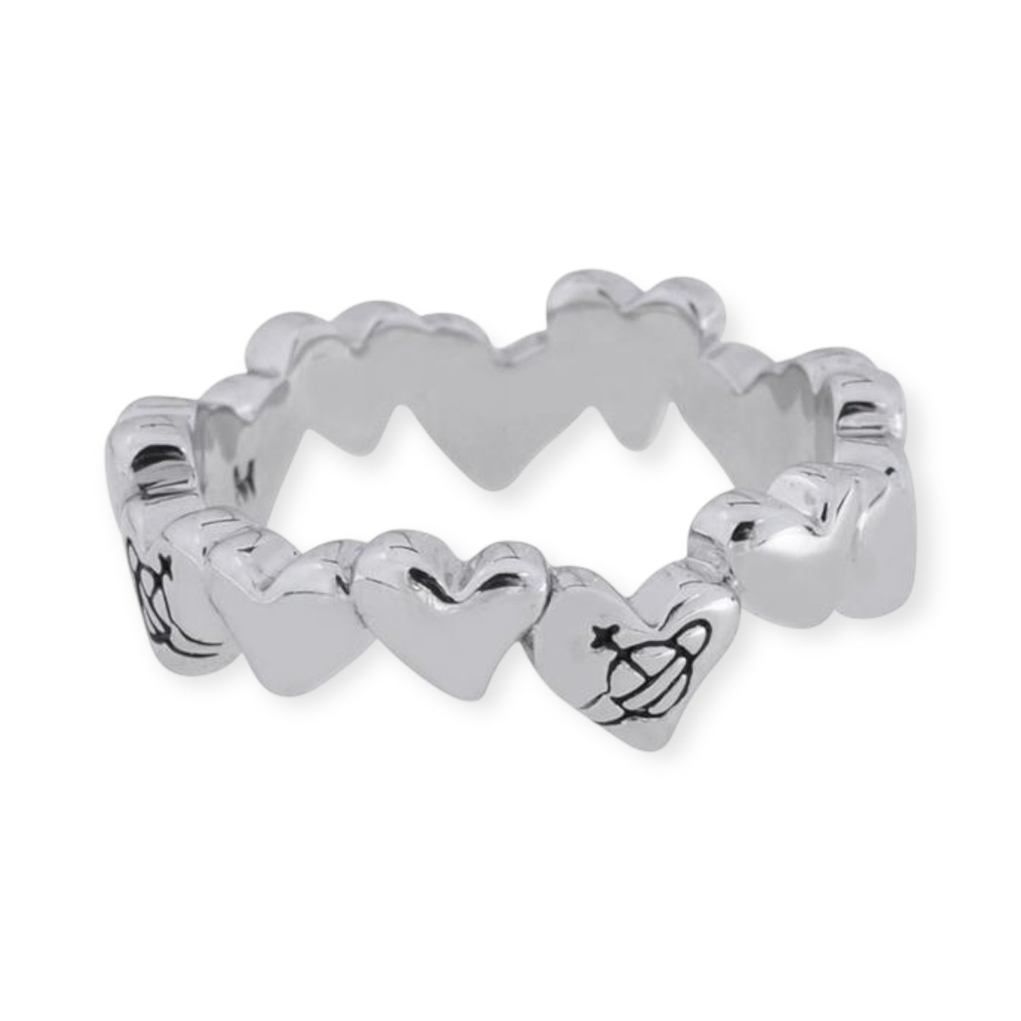 Multi Repeated Heart Ring (4 colors)