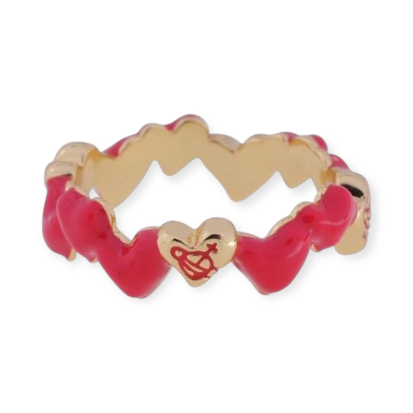 Multi Repeated Heart Ring (4 colors)
