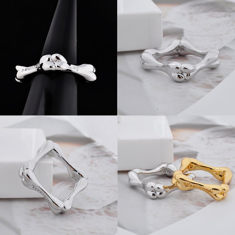 Multi Bone Bones Staple Ring (2 colors)