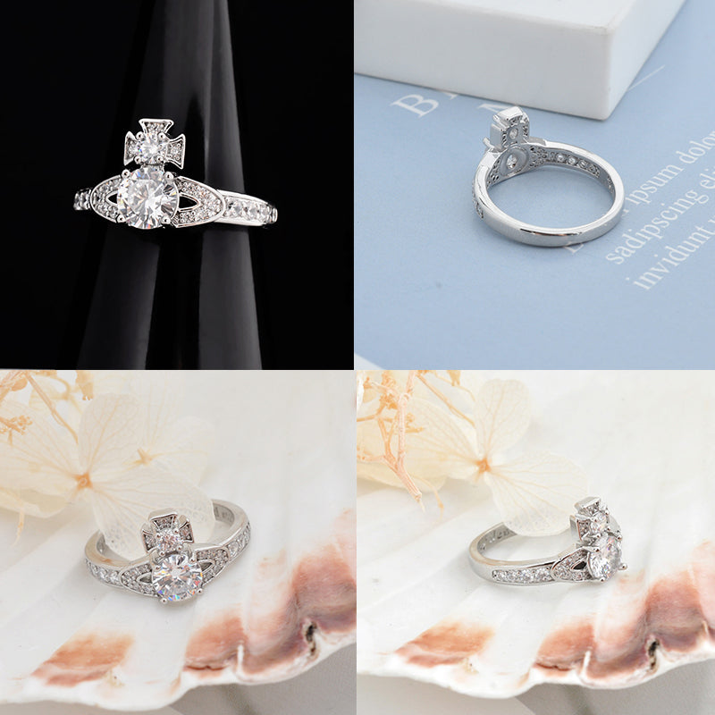 Multicolor Gem Orb Studded Encrusted Ring (8 colors)