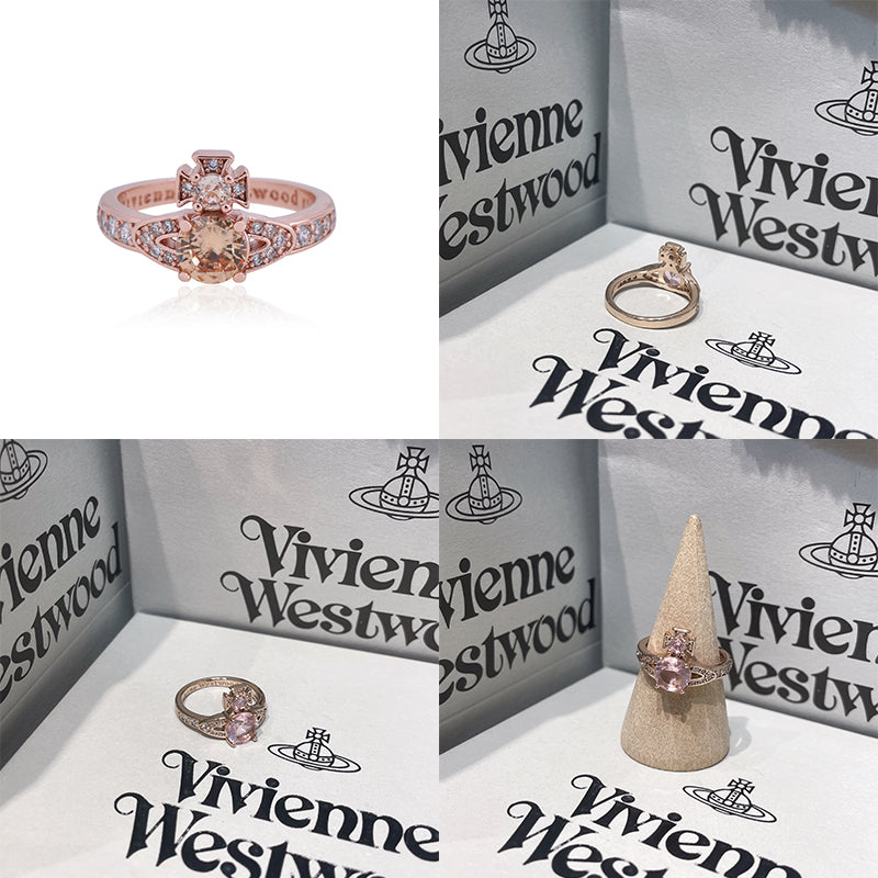 Multicolor Gem Orb Studded Encrusted Ring (8 colors)