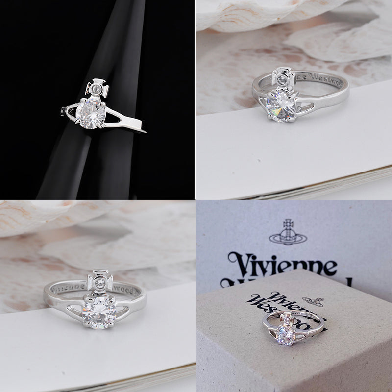 Mini Gem Stud Orb Ring (6 colors)