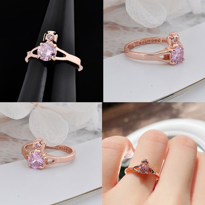 Mini Gem Stud Orb Ring (6 colors)