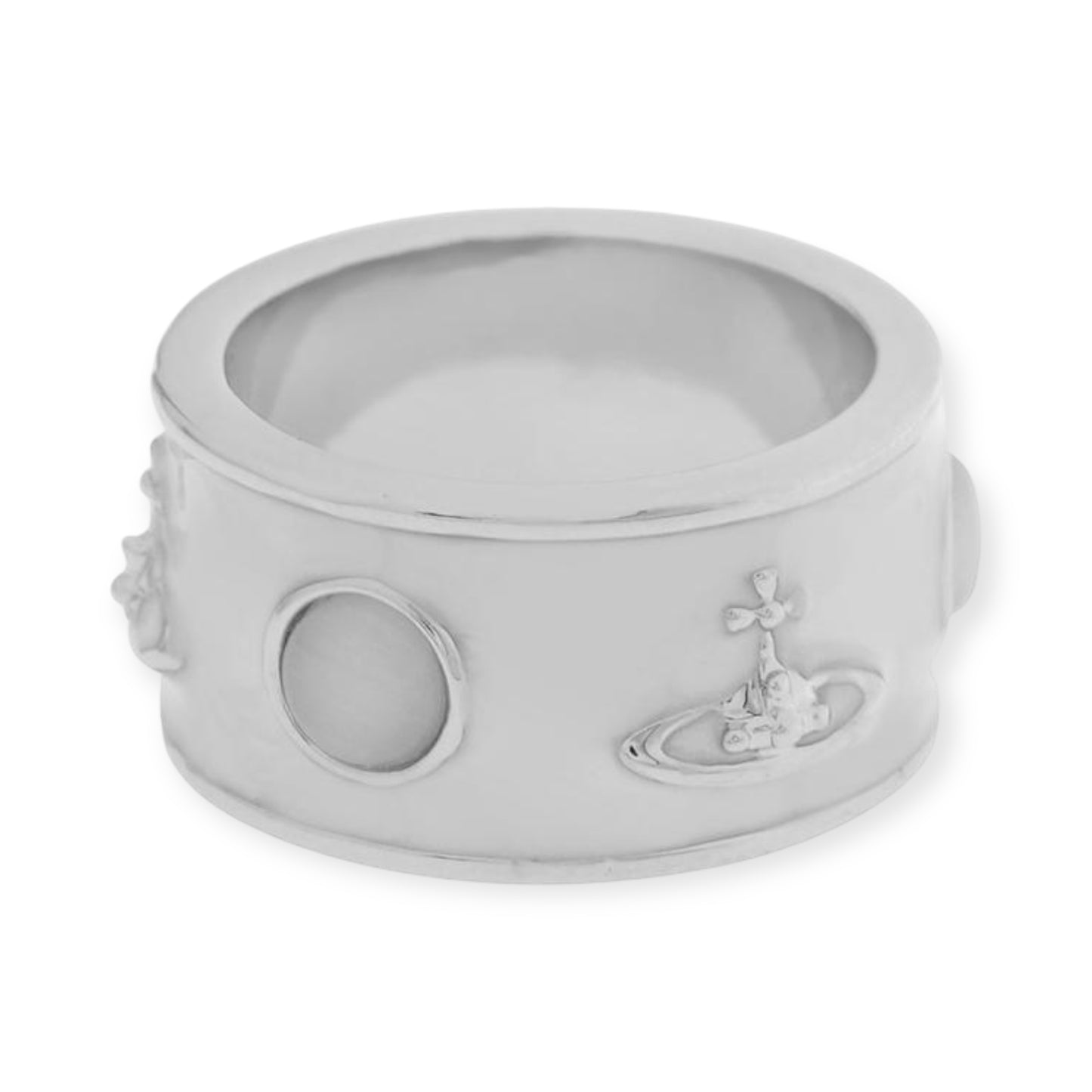 Abstract Gemstone Lacquer Orb Stud Ring (8 Colors)