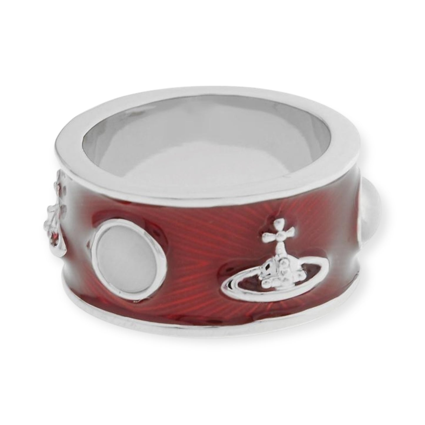 Abstract Gemstone Lacquer Orb Stud Ring (8 Colors)