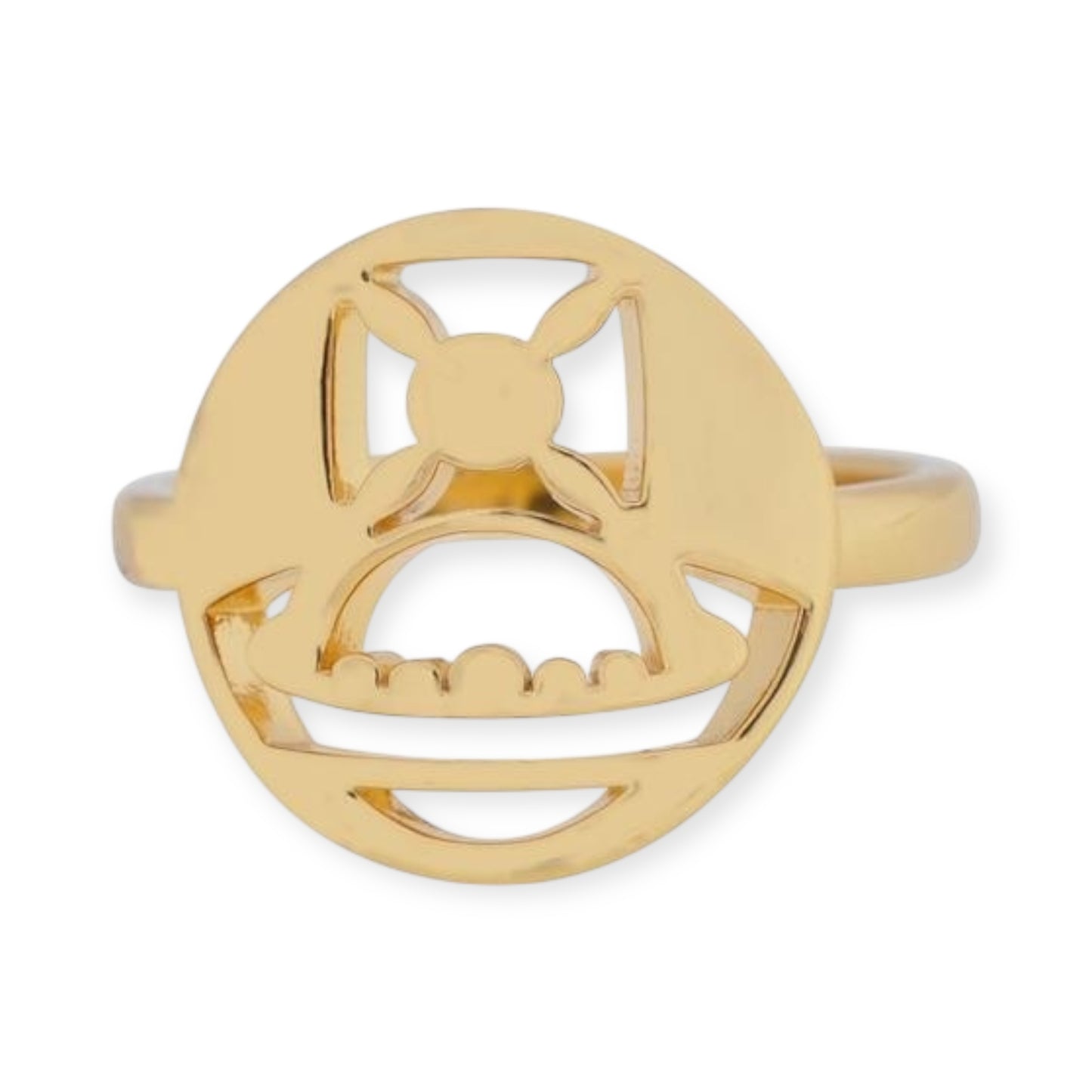 Cutout Orb Design Gold & Silver Ring (2 Colors)