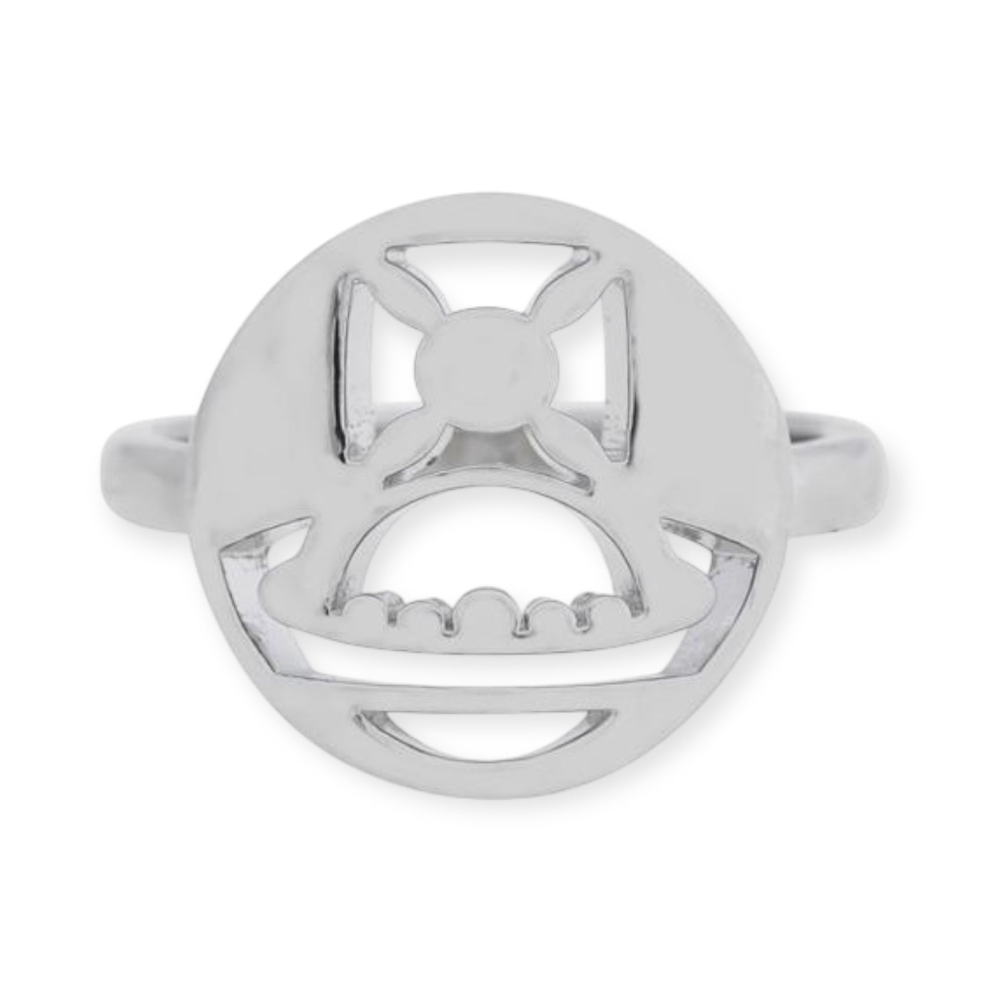 Cutout Orb Design Gold & Silver Ring (2 Colors)