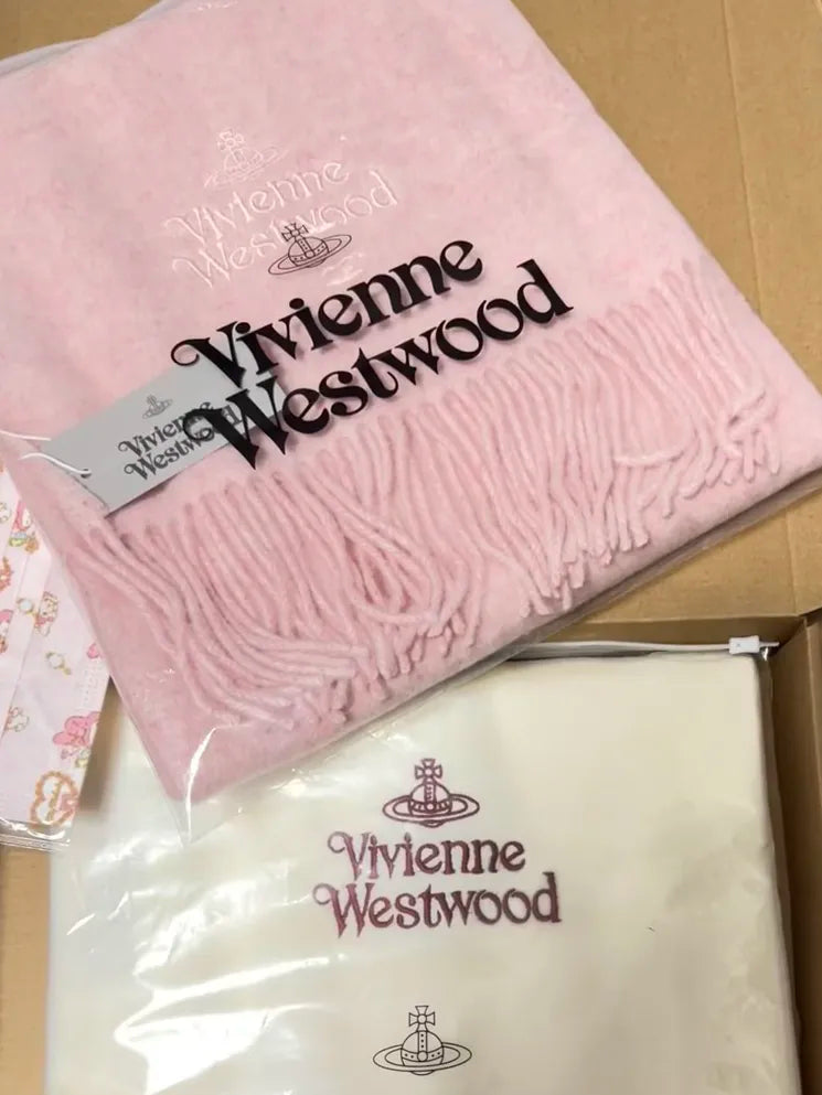 Light Baby Pink Orb Scarf