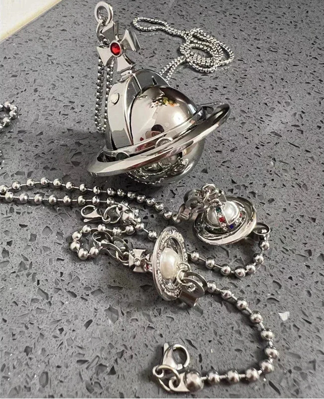 Shins Lighter Orb Necklace Gold & Silver